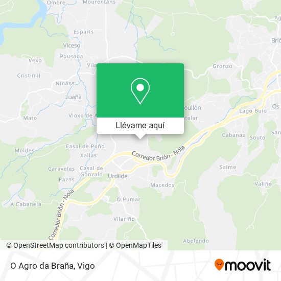 Mapa O Agro da Braña