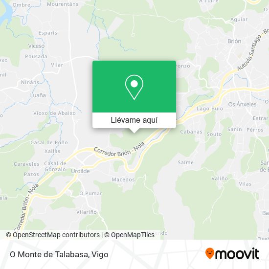 Mapa O Monte de Talabasa