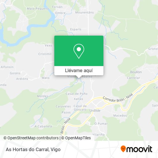 Mapa As Hortas do Carral