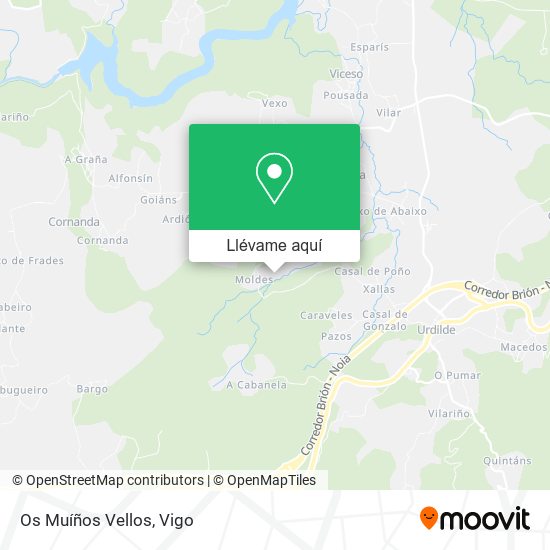 Mapa Os Muíños Vellos