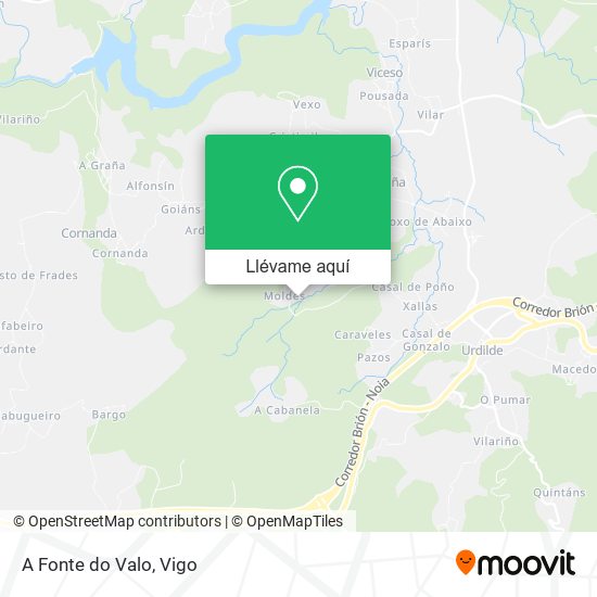 Mapa A Fonte do Valo