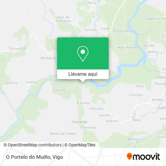 Mapa O Portelo do Muíño