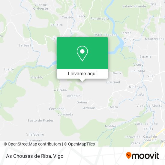 Mapa As Chousas de Riba