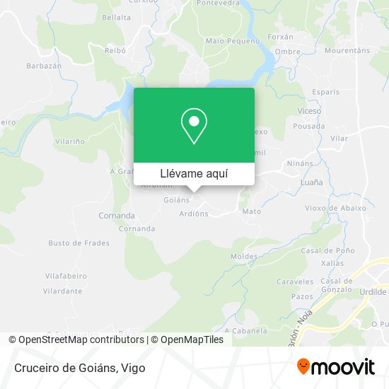 Mapa Cruceiro de Goiáns
