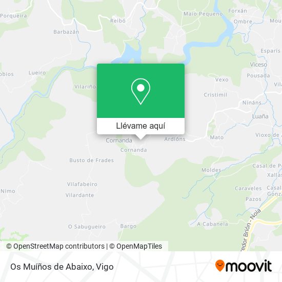 Mapa Os Muíños de Abaixo