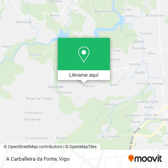 Mapa A Carballeira da Fonte