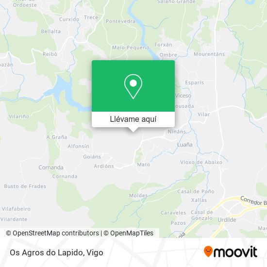 Mapa Os Agros do Lapido