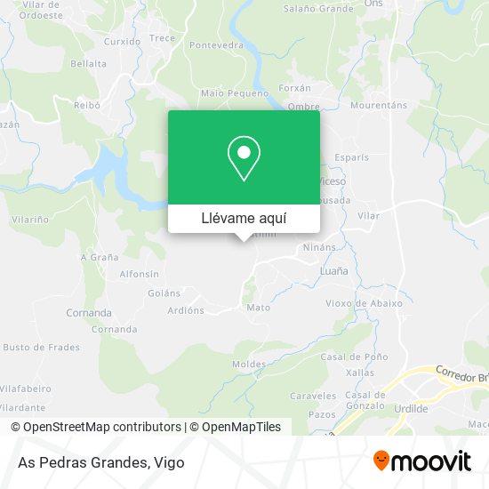 Mapa As Pedras Grandes