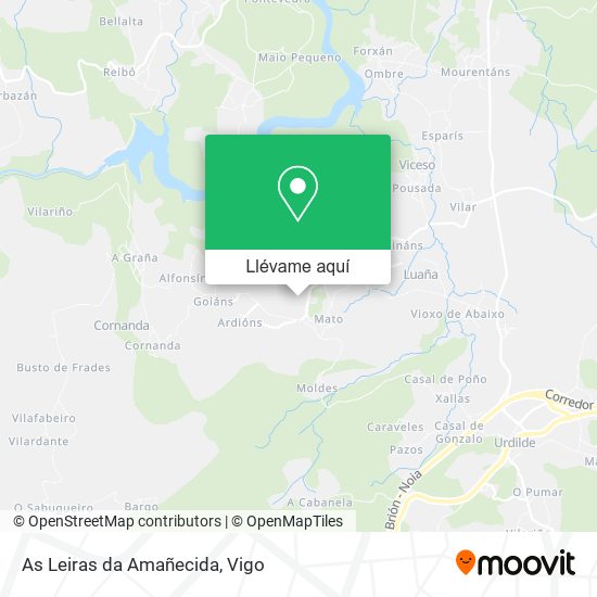 Mapa As Leiras da Amañecida