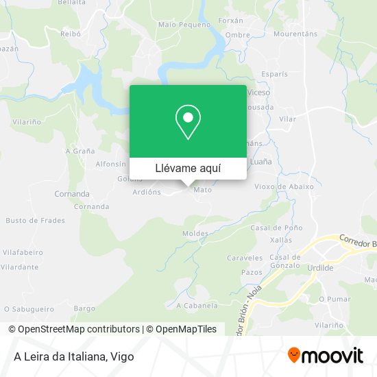 Mapa A Leira da Italiana