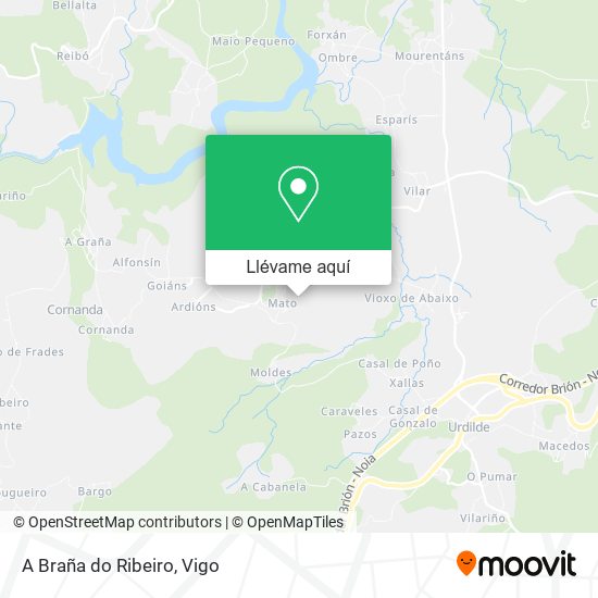 Mapa A Braña do Ribeiro