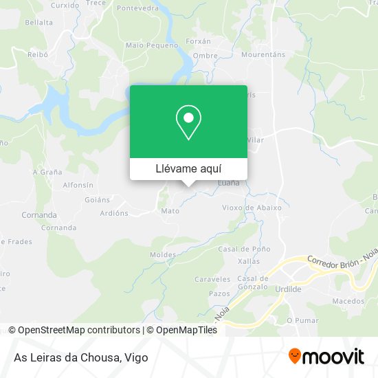 Mapa As Leiras da Chousa