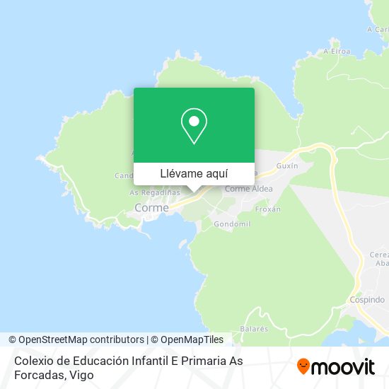 Mapa Colexio de Educación Infantil E Primaria As Forcadas