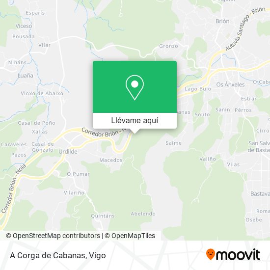 Mapa A Corga de Cabanas