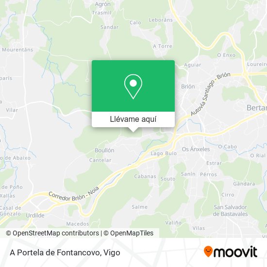 Mapa A Portela de Fontancovo