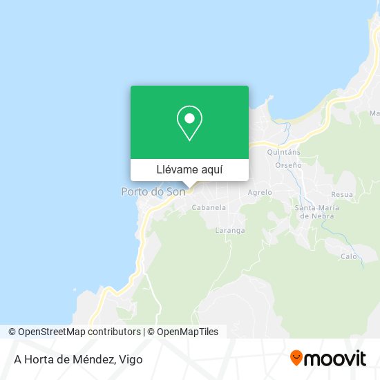 Mapa A Horta de Méndez