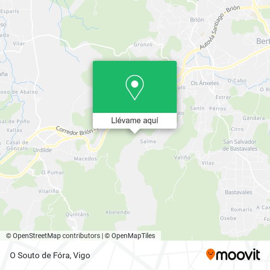 Mapa O Souto de Fóra