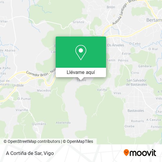 Mapa A Cortiña de Sar