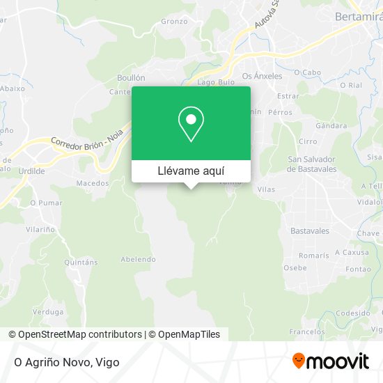 Mapa O Agriño Novo