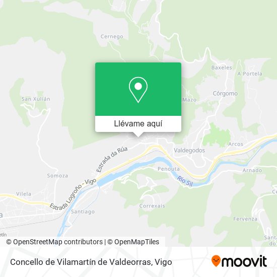 Mapa Concello de Vilamartín de Valdeorras