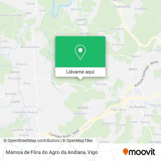 Mapa Mámoa de Fóra do Agro da Andiana