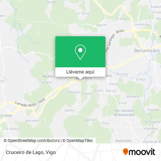 Mapa Cruceiro de Lago