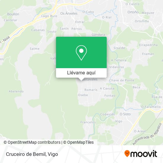 Mapa Cruceiro de Bemil