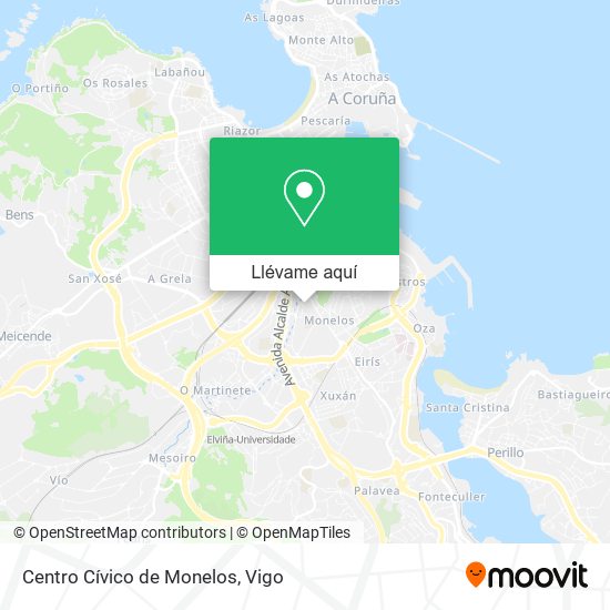 Mapa Centro Cívico de Monelos