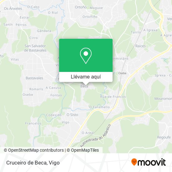 Mapa Cruceiro de Beca