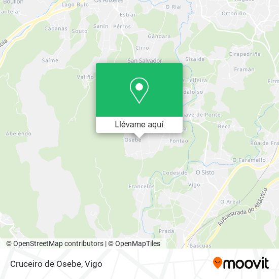 Mapa Cruceiro de Osebe