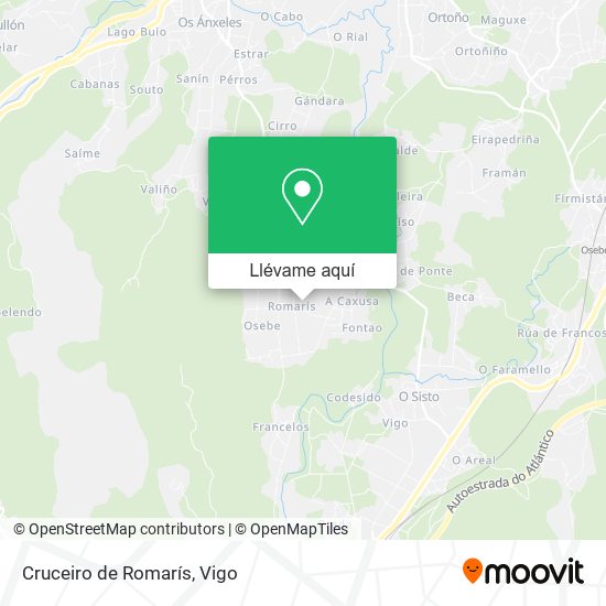 Mapa Cruceiro de Romarís
