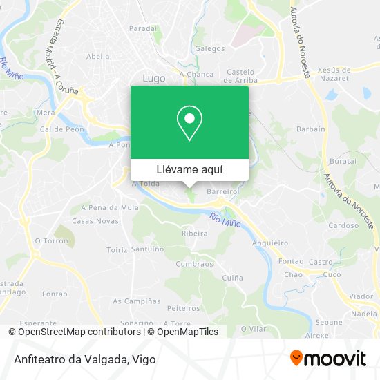 Mapa Anfiteatro da Valgada