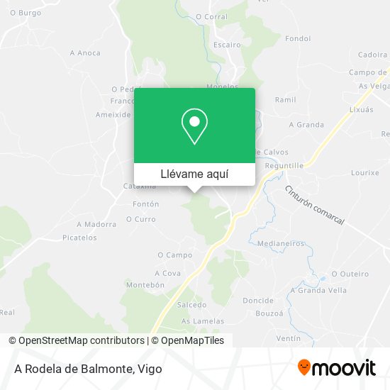 Mapa A Rodela de Balmonte