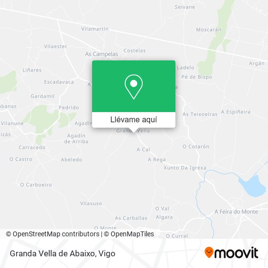 Mapa Granda Vella de Abaixo