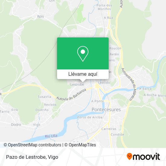 Mapa Pazo de Lestrobe