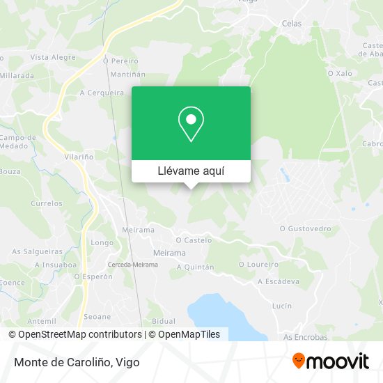 Mapa Monte de Caroliño