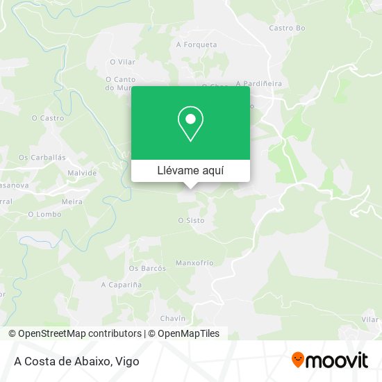 Mapa A Costa de Abaixo