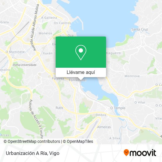Mapa Urbanización A Ría