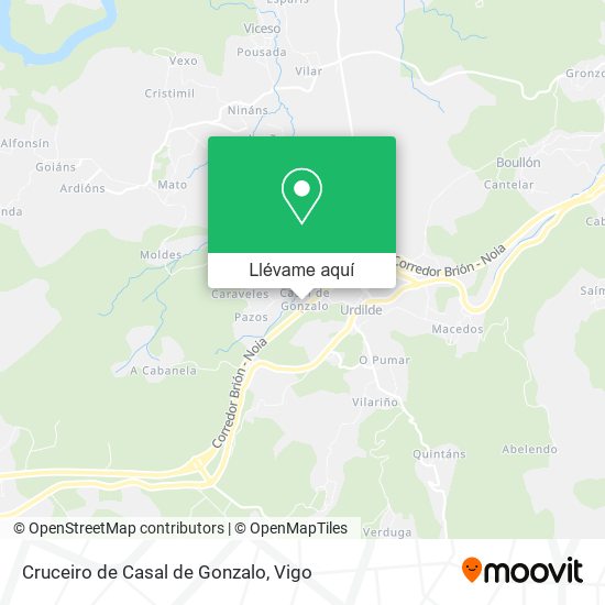 Mapa Cruceiro de Casal de Gonzalo