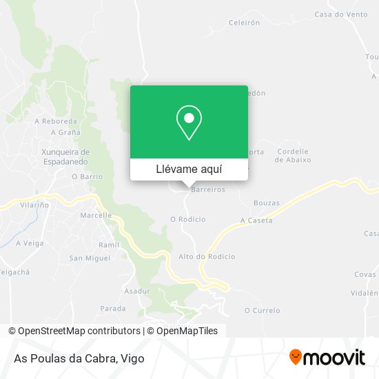 Mapa As Poulas da Cabra