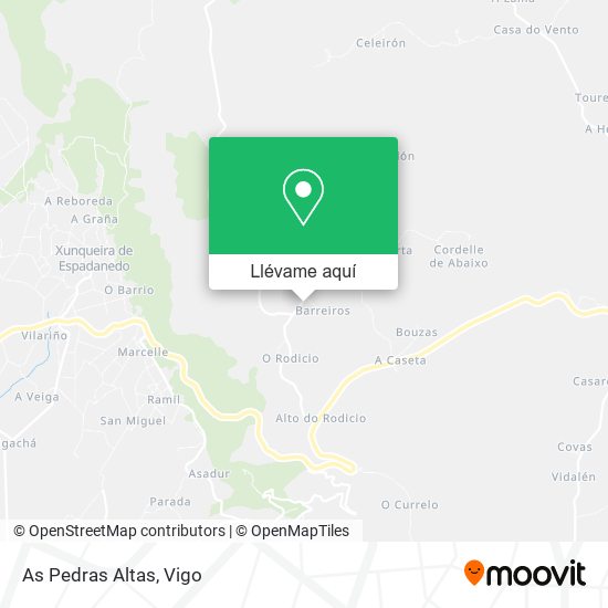 Mapa As Pedras Altas