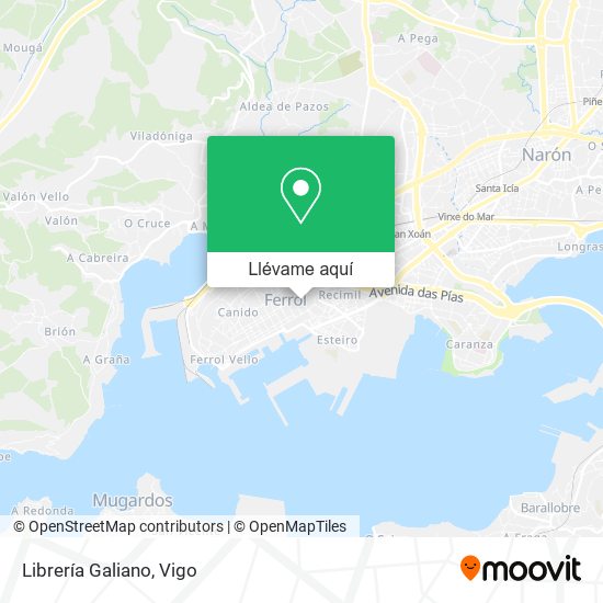 Mapa Librería Galiano