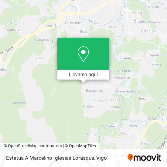 Mapa Estatua A Marcelino Iglesias Lorasque