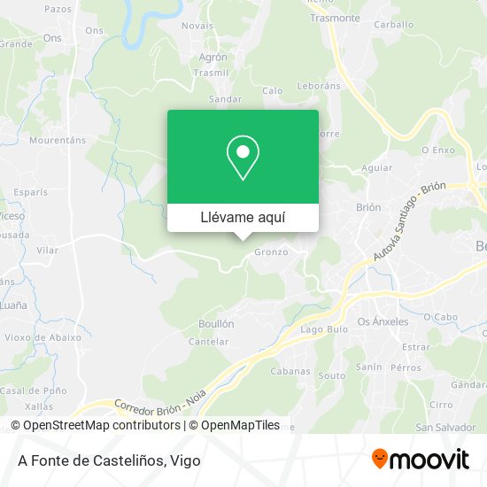 Mapa A Fonte de Casteliños