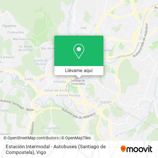 Mapa Estación Intermodal - Autobuses (Santiago de Compostela)