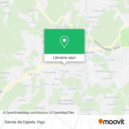 Mapa Detrás da Capela