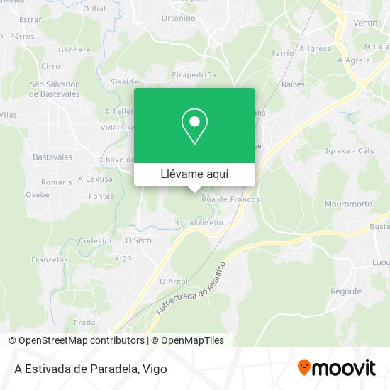 Mapa A Estivada de Paradela