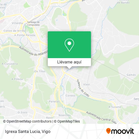 Mapa Igrexa Santa Lucia