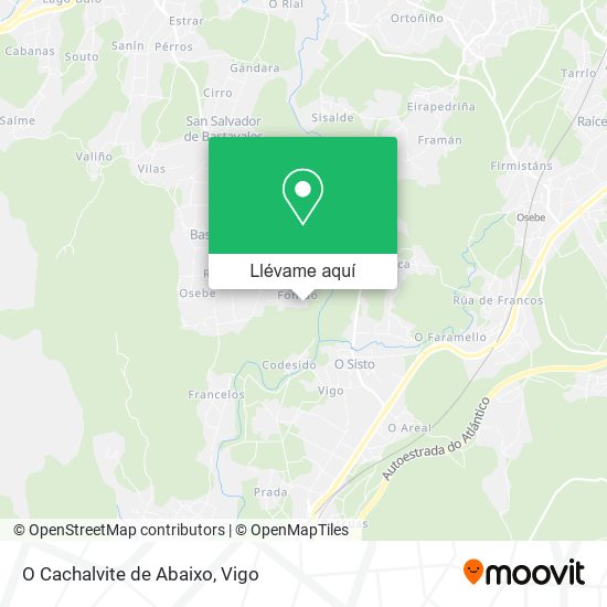 Mapa O Cachalvite de Abaixo