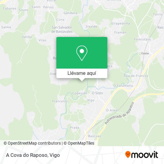 Mapa A Cova do Raposo